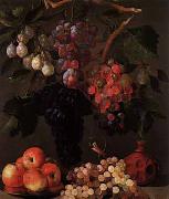 Juan Bautista de Espinosa Bodegon de uvas, manzanas y ciruelas oil painting picture wholesale